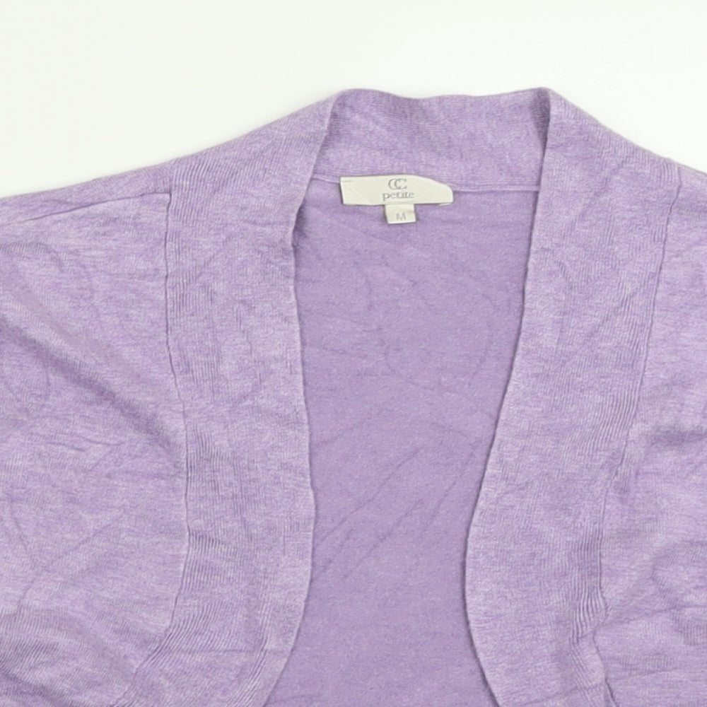 CC Womens Purple V-Neck  Viscose Cardigan Jumper Size M
