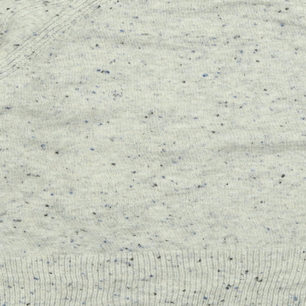 Marks and Spencer Womens Grey Crew Neck  Acrylic Pullover Jumper Size M