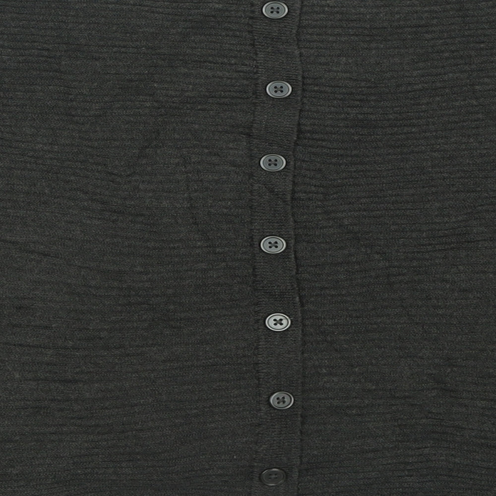 Tahari Womens Grey Crew Neck  Acrylic Pullover Jumper Size XL