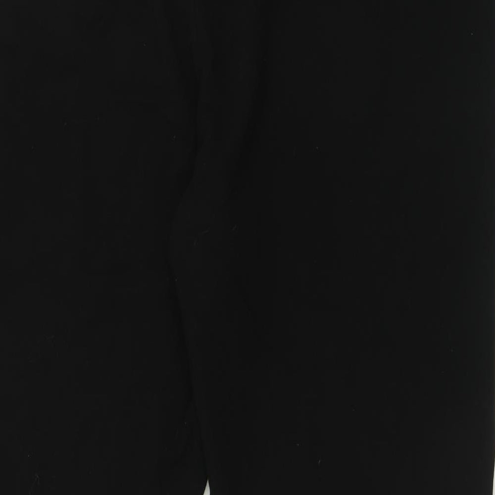 capsule Womens Black  Cotton Trousers  Size 24 L30 in Regular