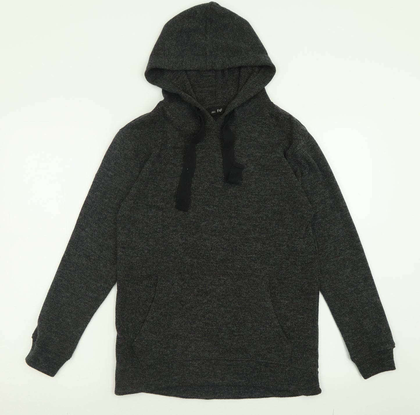 F&F Womens Grey  Polyester Pullover Hoodie Size 6  Pullover