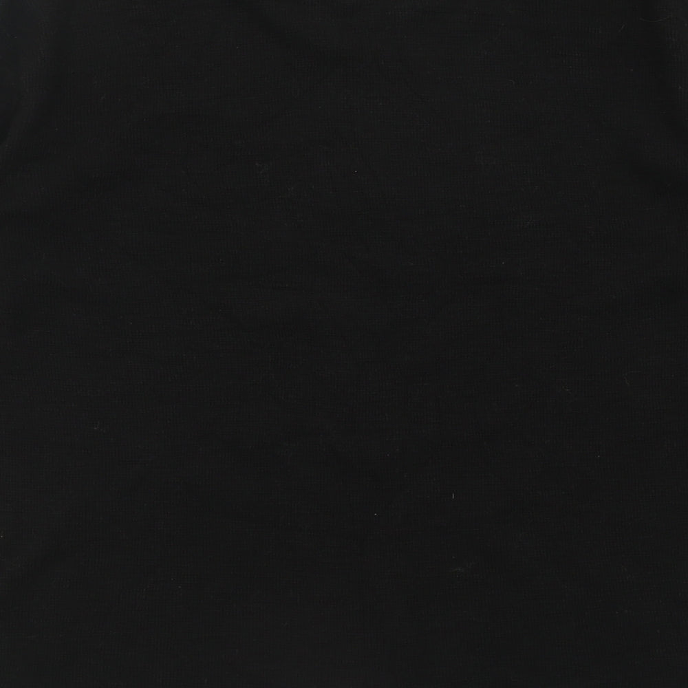 F&F Mens Black Crew Neck  Cotton Pullover Jumper Size L