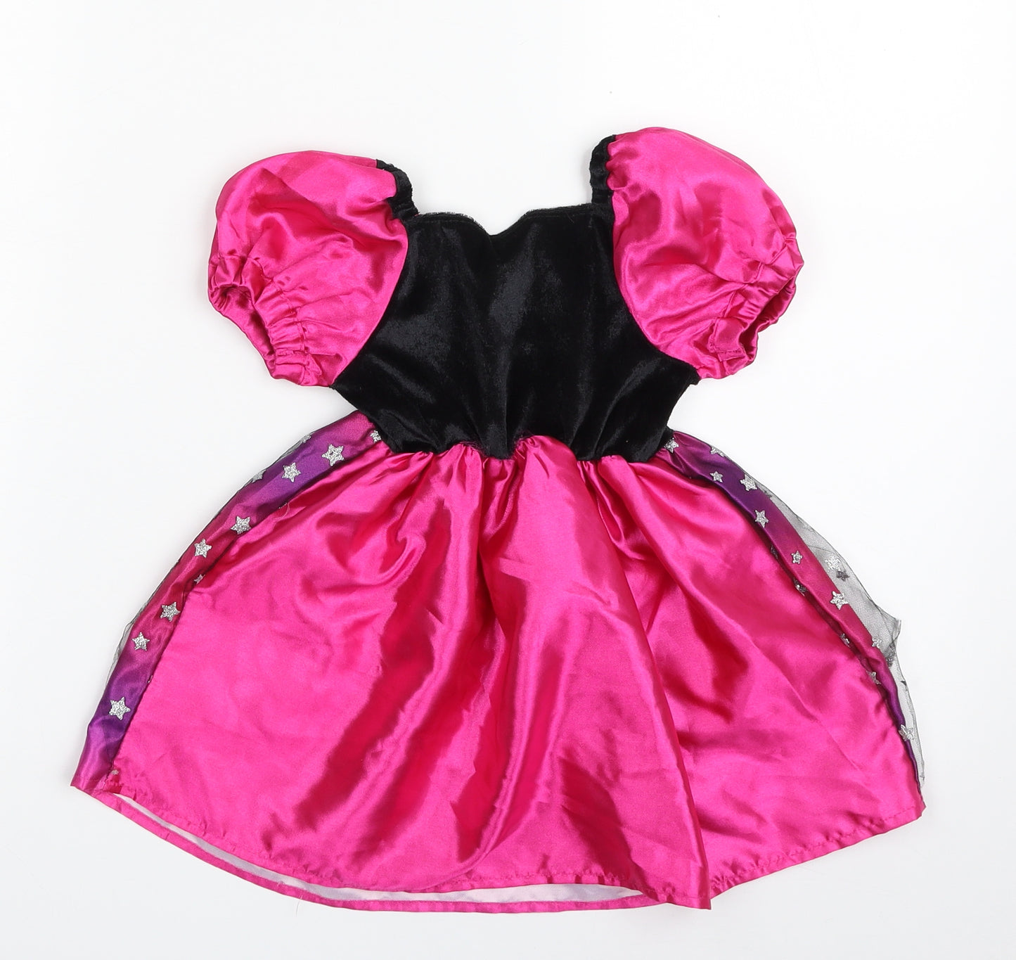 TJM Ltd  Girls Pink  100% Polyester Skater Dress  Size 12-18 Months  Square Neck Pullover - Halloween Princess