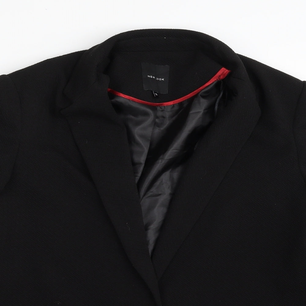 New Look Womens Black   Jacket Blazer Size 12  Button