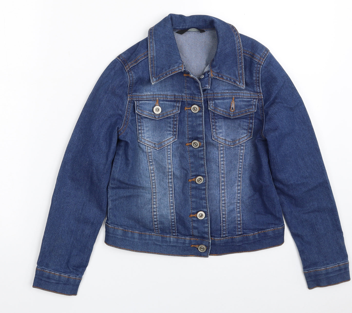 George Girls Blue   Jacket  Size 8-9 Years  Button