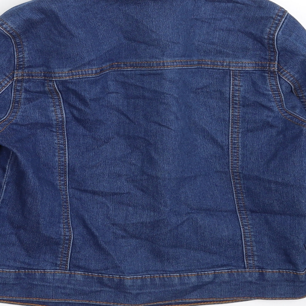 George Girls Blue   Jacket  Size 8-9 Years  Button
