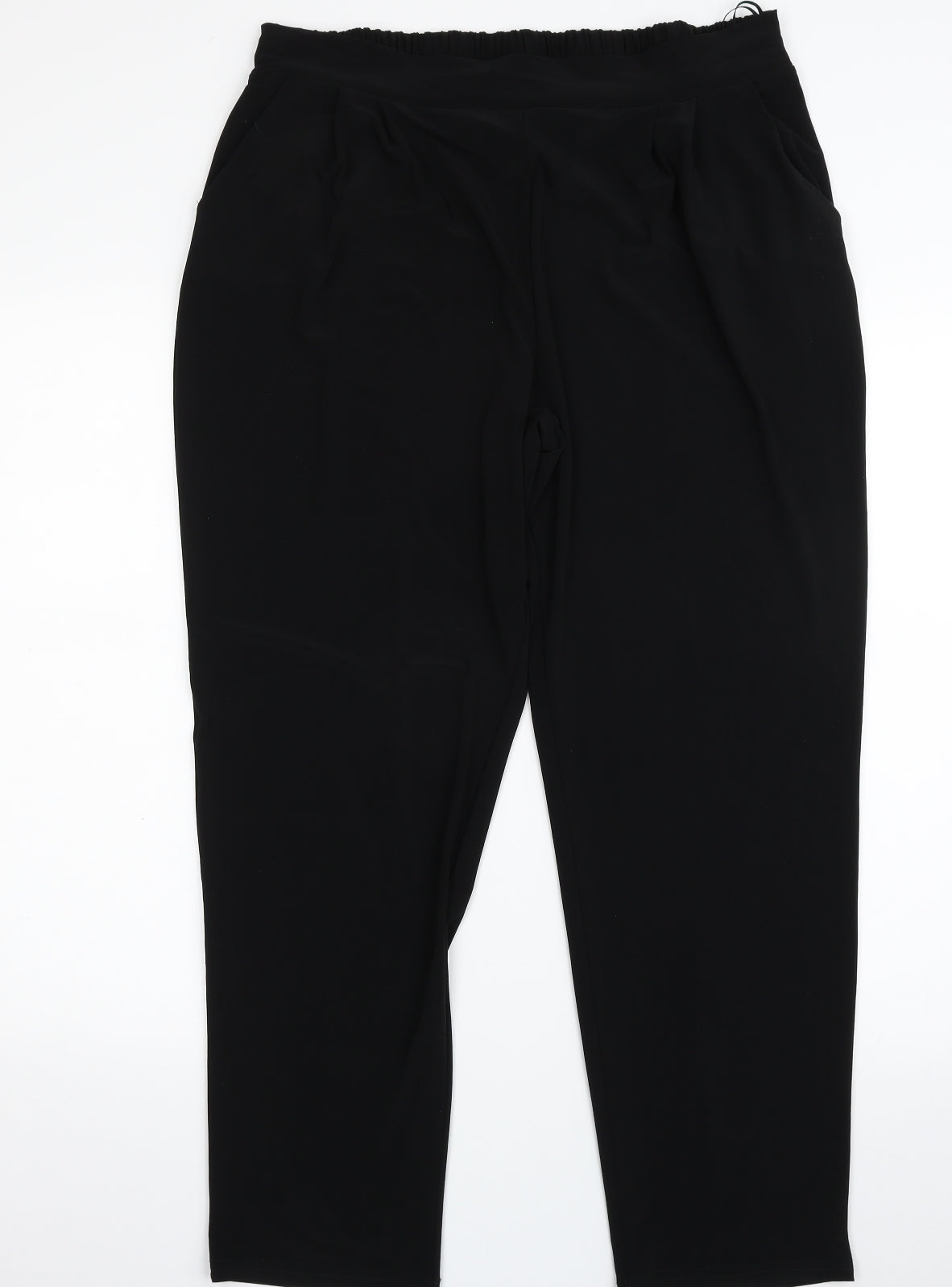 Forever  Womens Black  Polyester Jogger Leggings Size 20 L27 in