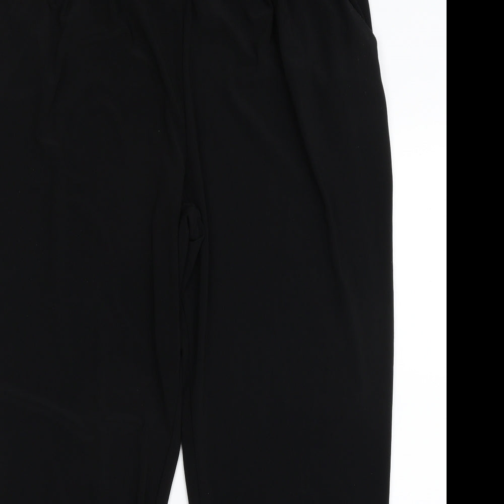 Forever  Womens Black  Polyester Jogger Leggings Size 20 L27 in