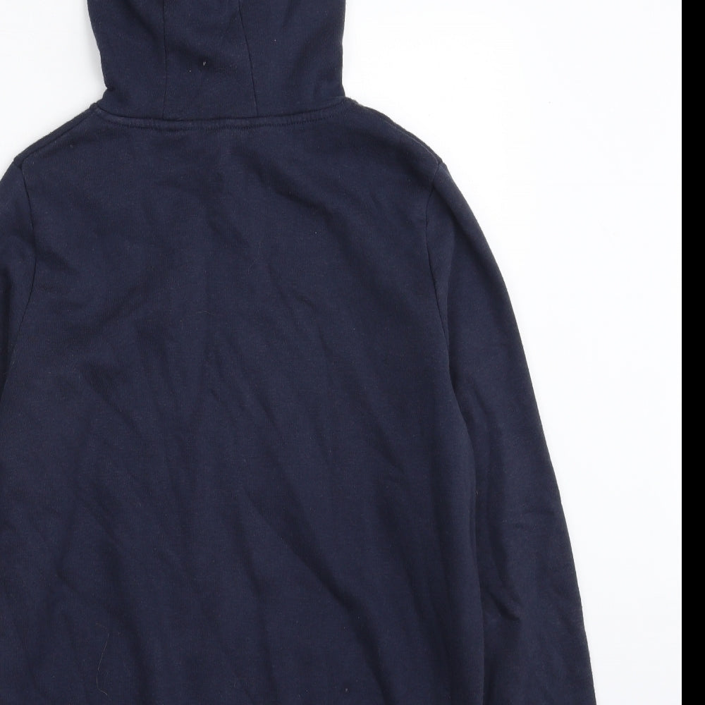 Primark Womens Blue  Cotton Full Zip Hoodie Size 10  Zip - Size 10-12
