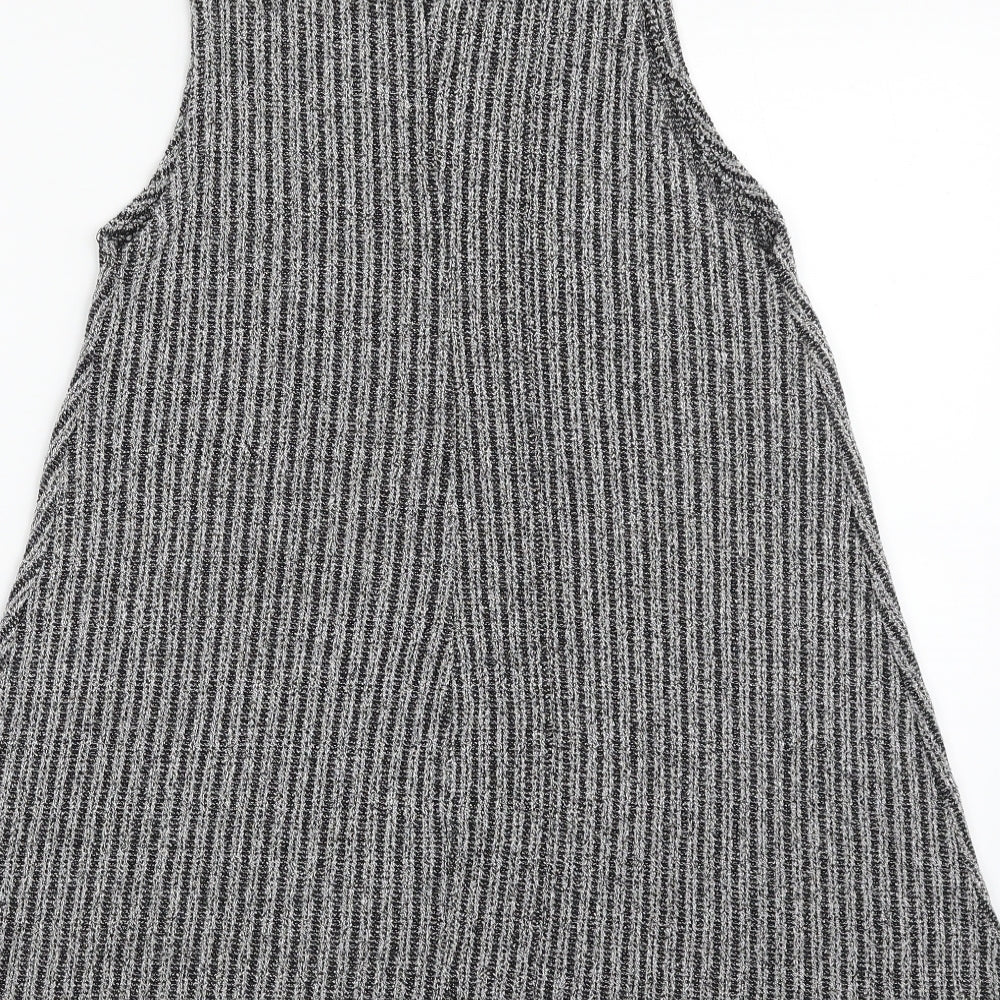 Atmosphere Womens Grey Crew Neck  Viscose Vest Jumper Size 12