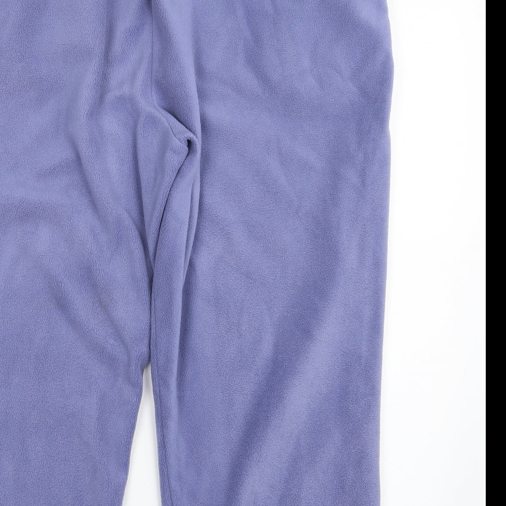 Damart Womens Blue  Polyester Cropped Trousers Size 22 L23 in Regular Drawstring - Size 22-24