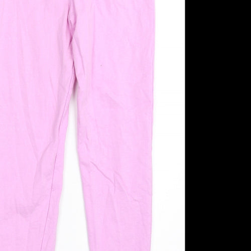 Studio Girls Pink  100% Cotton Carrot Trousers Size 9-10 Years  Regular Drawstring
