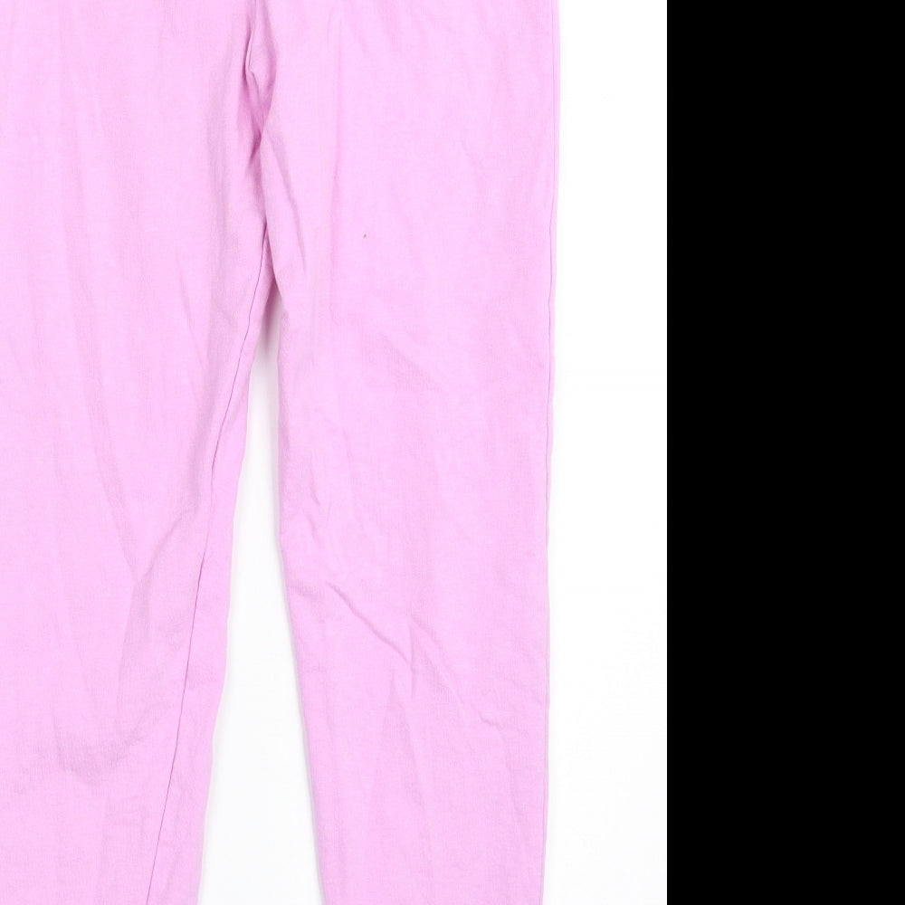 Studio Girls Pink  100% Cotton Carrot Trousers Size 9-10 Years  Regular Drawstring