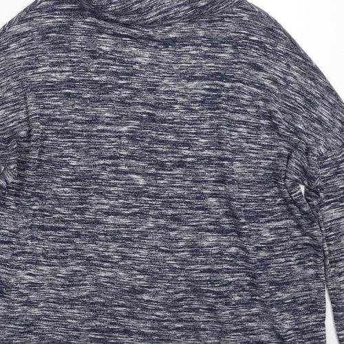 Debenhams Womens Blue Roll Neck  Polyester Pullover Jumper Size 14