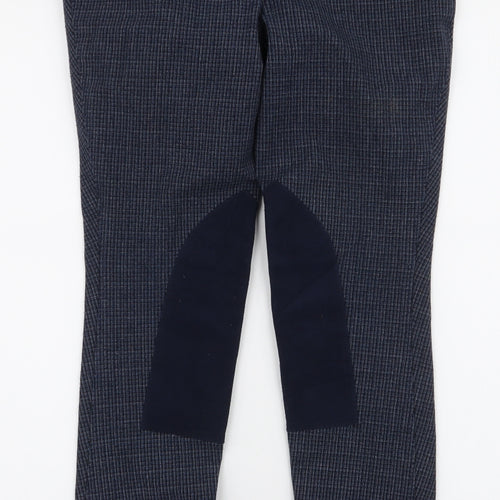 Harry Hall Womens Blue  Polyester Trousers  Size 27 in L29.5 in Slim Zip - Jodhpurs Riding