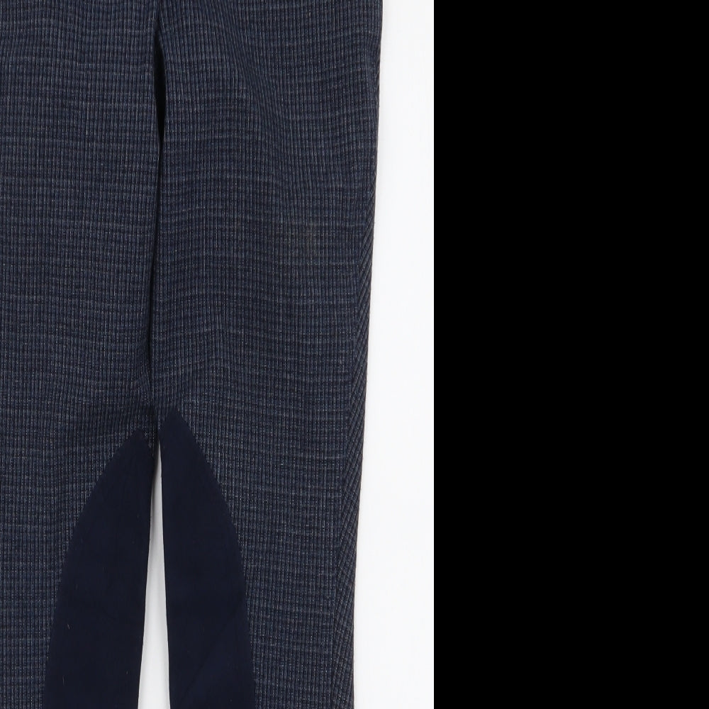 Harry Hall Womens Blue  Polyester Trousers  Size 27 in L29.5 in Slim Zip - Jodhpurs Riding