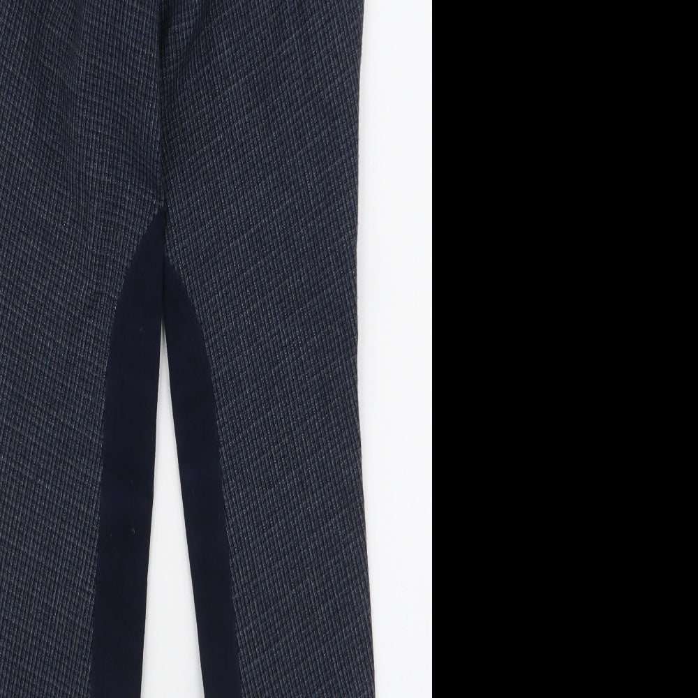 Harry Hall Womens Blue  Polyester Trousers  Size 27 in L29.5 in Slim Zip - Jodhpurs Riding