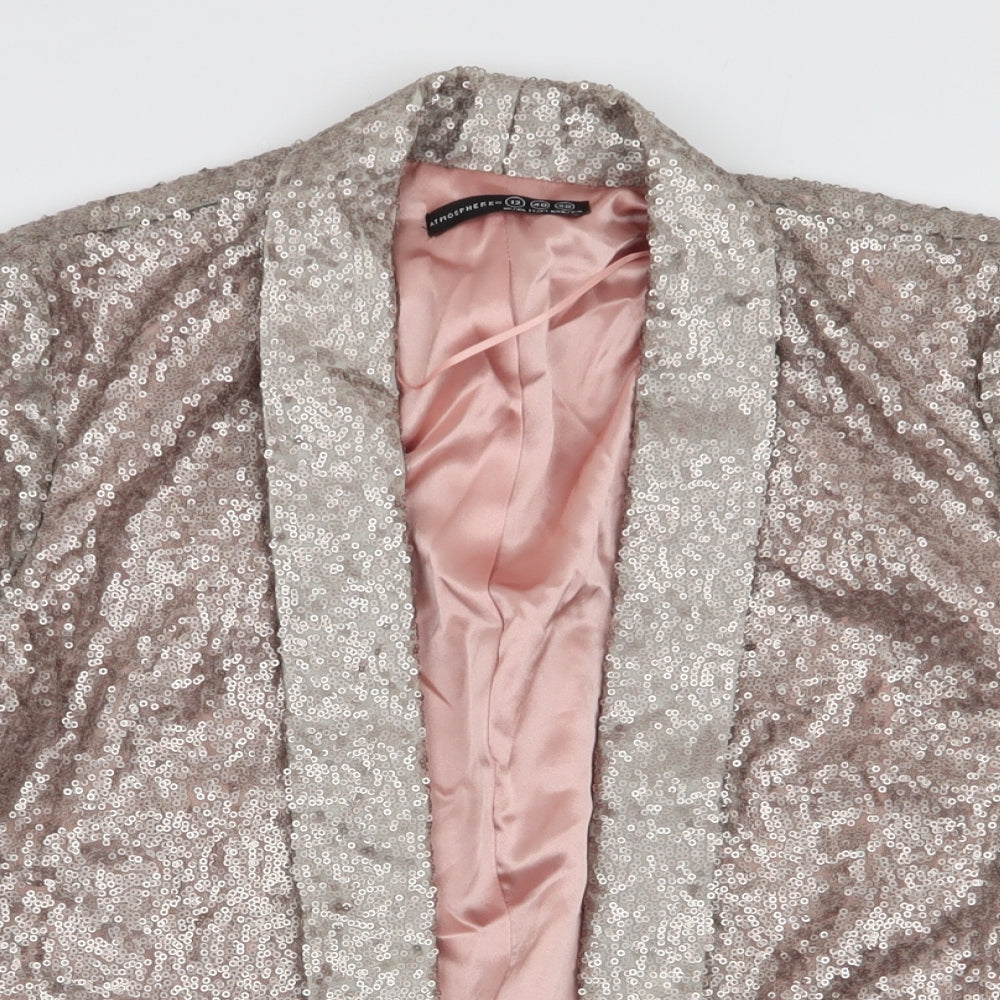 Atmosphere Womens Gold   Jacket Blazer Size 12