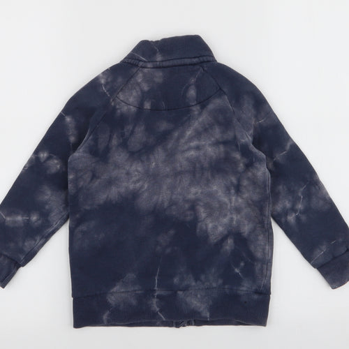 Nutmeg Boys Blue  Cotton Full Zip Sweatshirt Size 5-6 Years  Zip