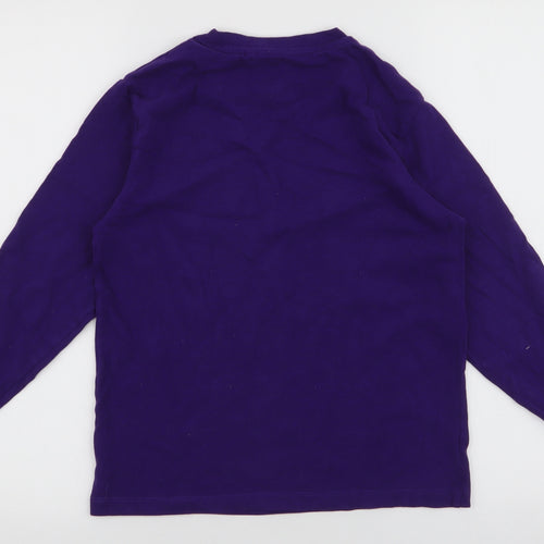 NEXT Boys Purple  100% Cotton Pullover Sweatshirt Size 10 Years  Pullover