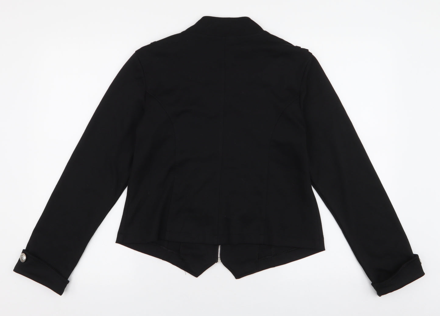 Just Blue Womens Black   Jacket  Size 14  Zip