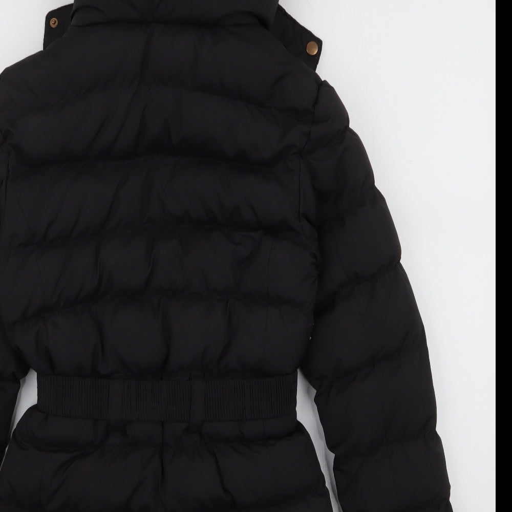 Atmosphere Womens Black   Puffer Jacket Coat Size 8  Zip