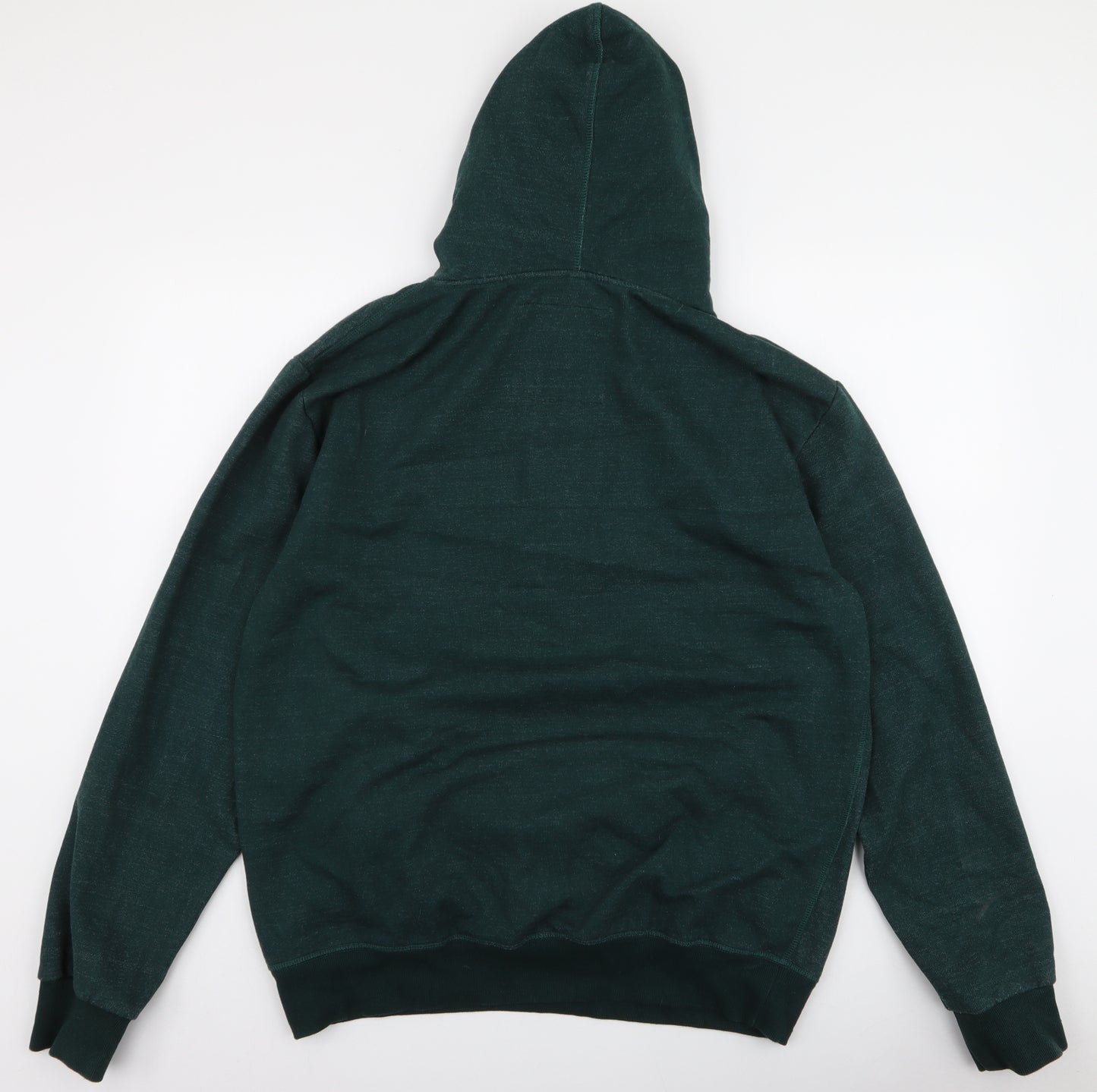 Charles Wilson Mens Green  Cotton Pullover Hoodie Size XL