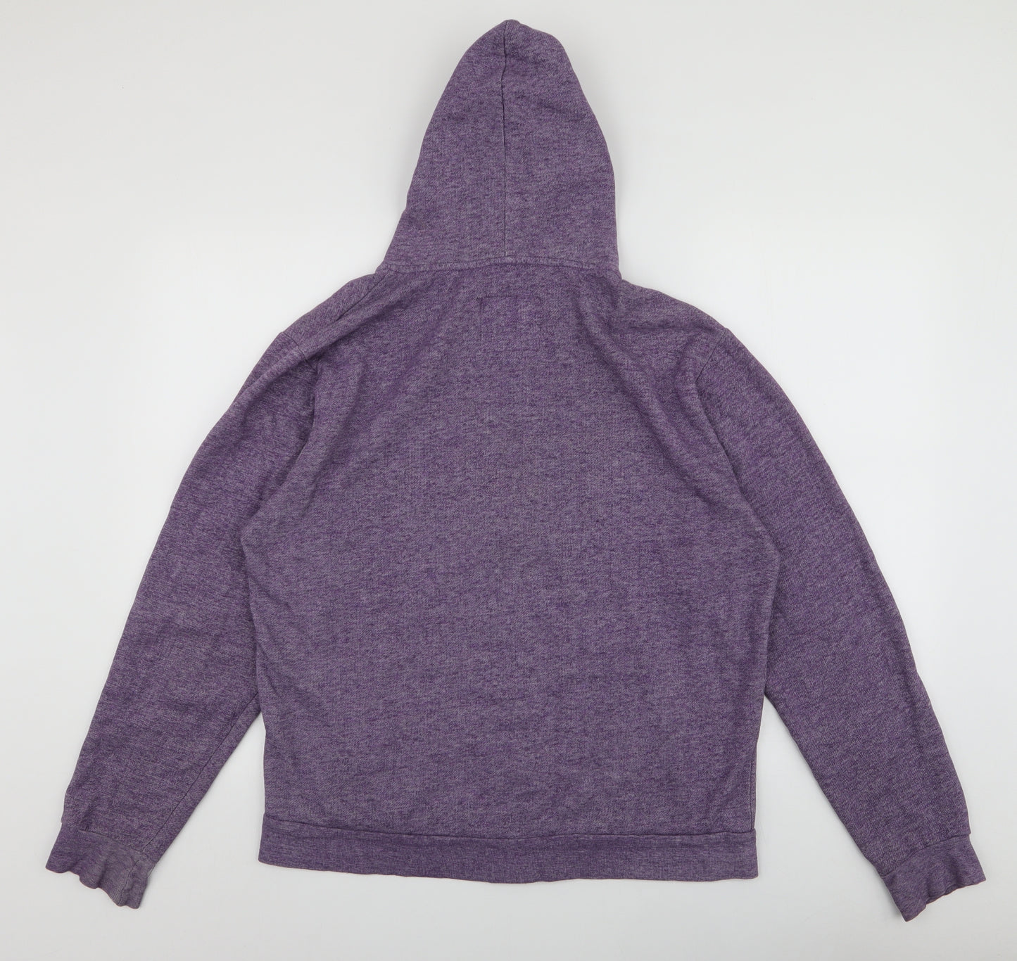 Cedar Wood State Mens Purple  Polyester Full Zip Hoodie Size M