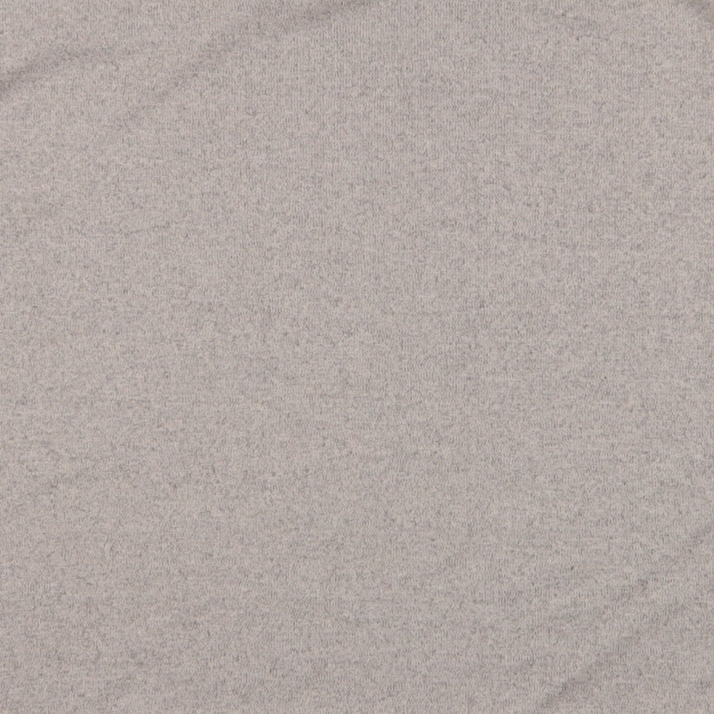 F&F Womens Beige  Polyester Basic T-Shirt Size 12 Round Neck