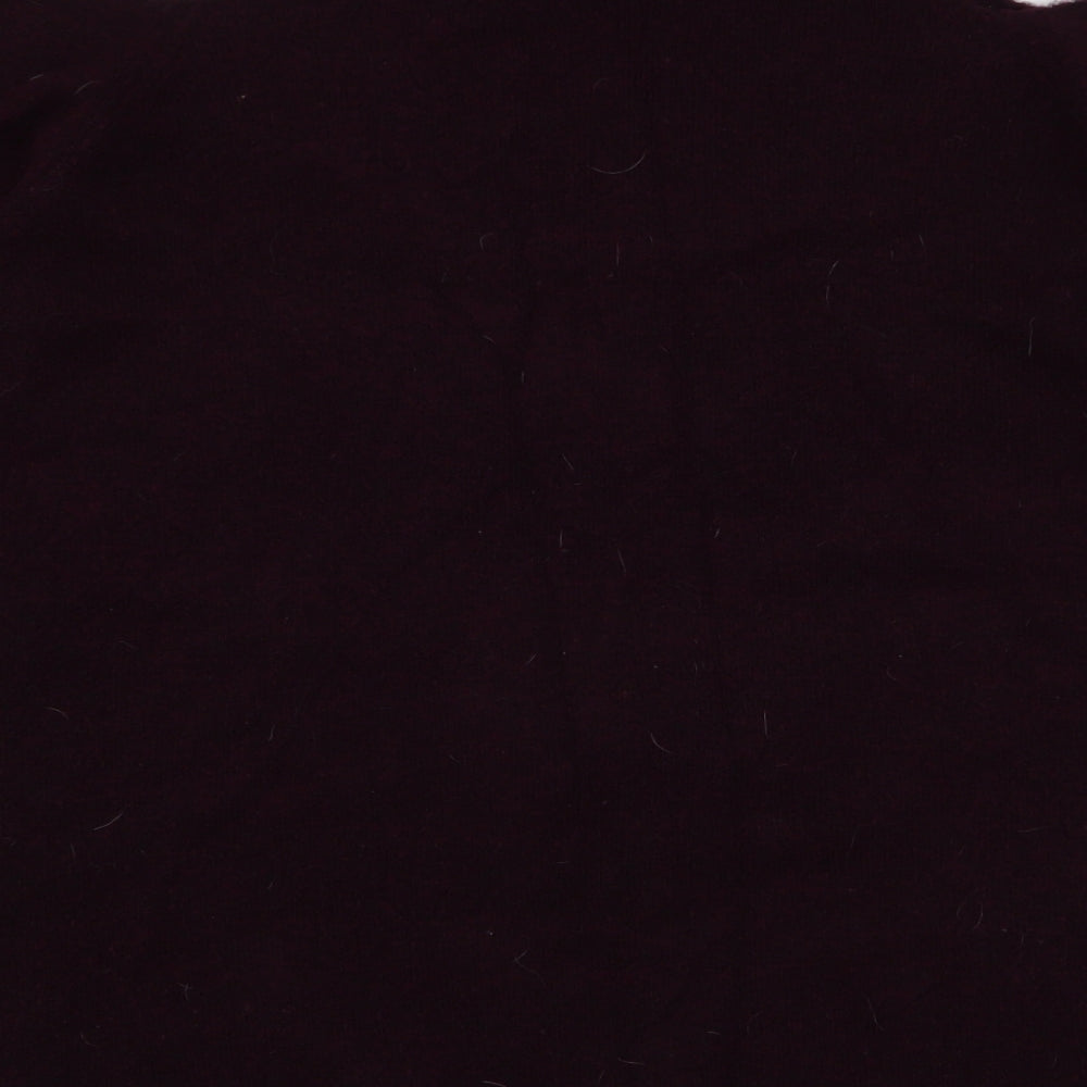 New Look Womens Purple High Neck  Acrylic Pullover Jumper Size L