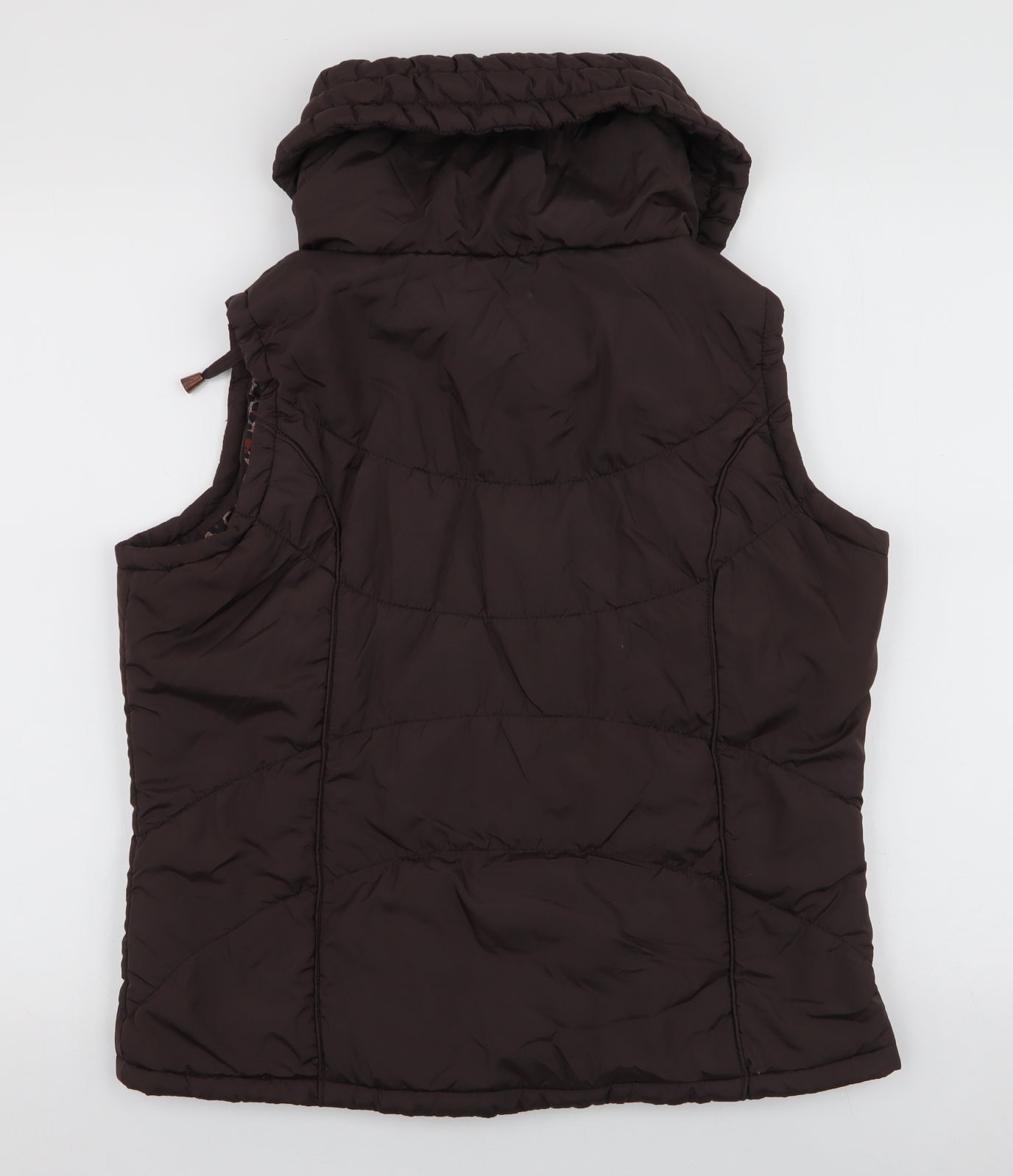 George Womens Brown   Gilet Coat Size 16  Zip