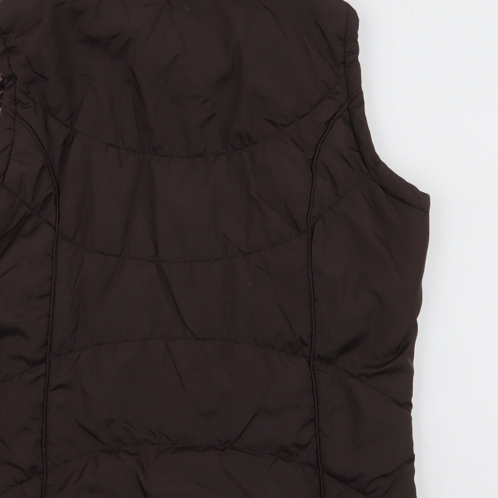 George Womens Brown   Gilet Coat Size 16  Zip