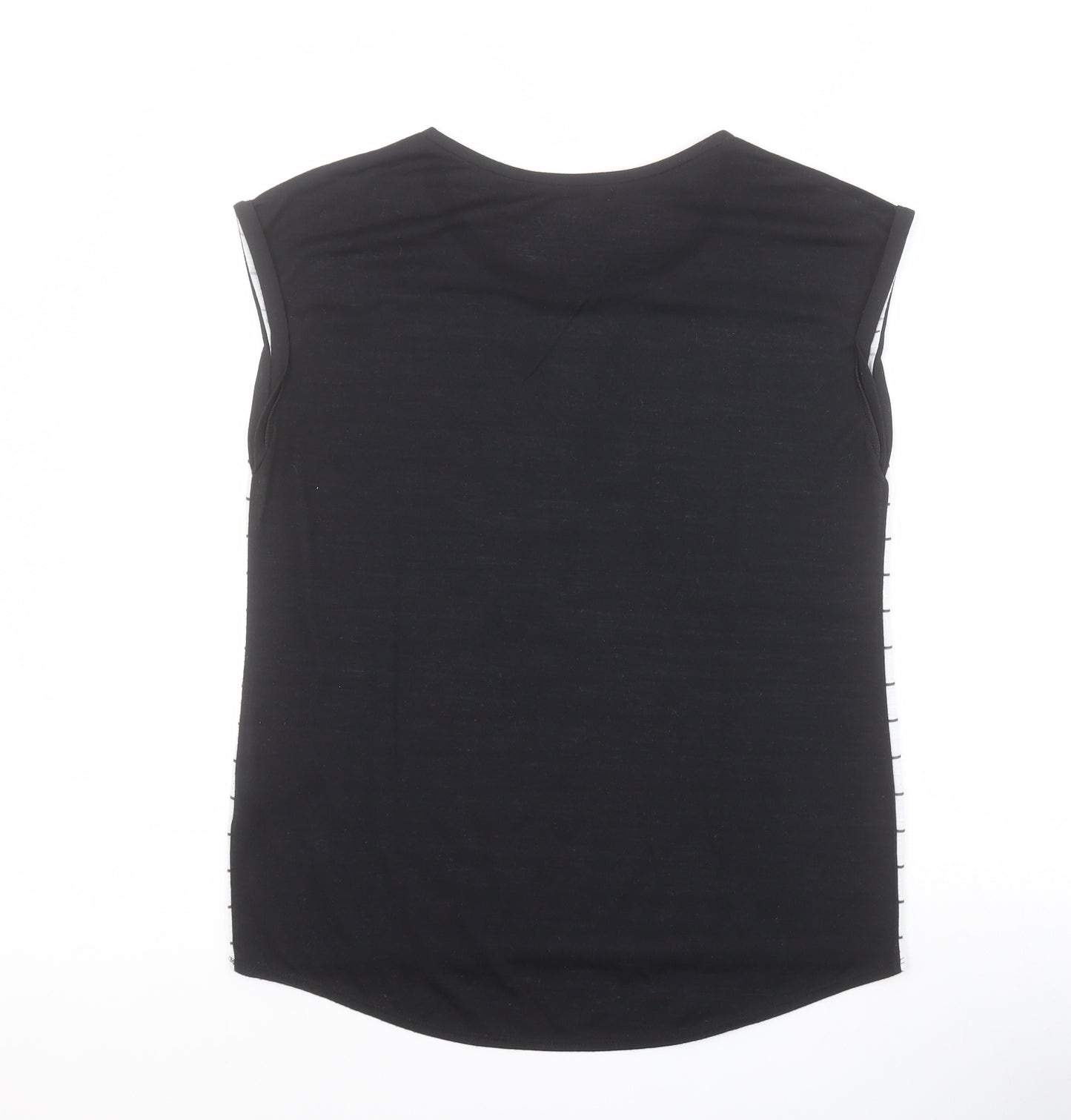 George Womens White  Polyester Basic T-Shirt Size 12 Round Neck