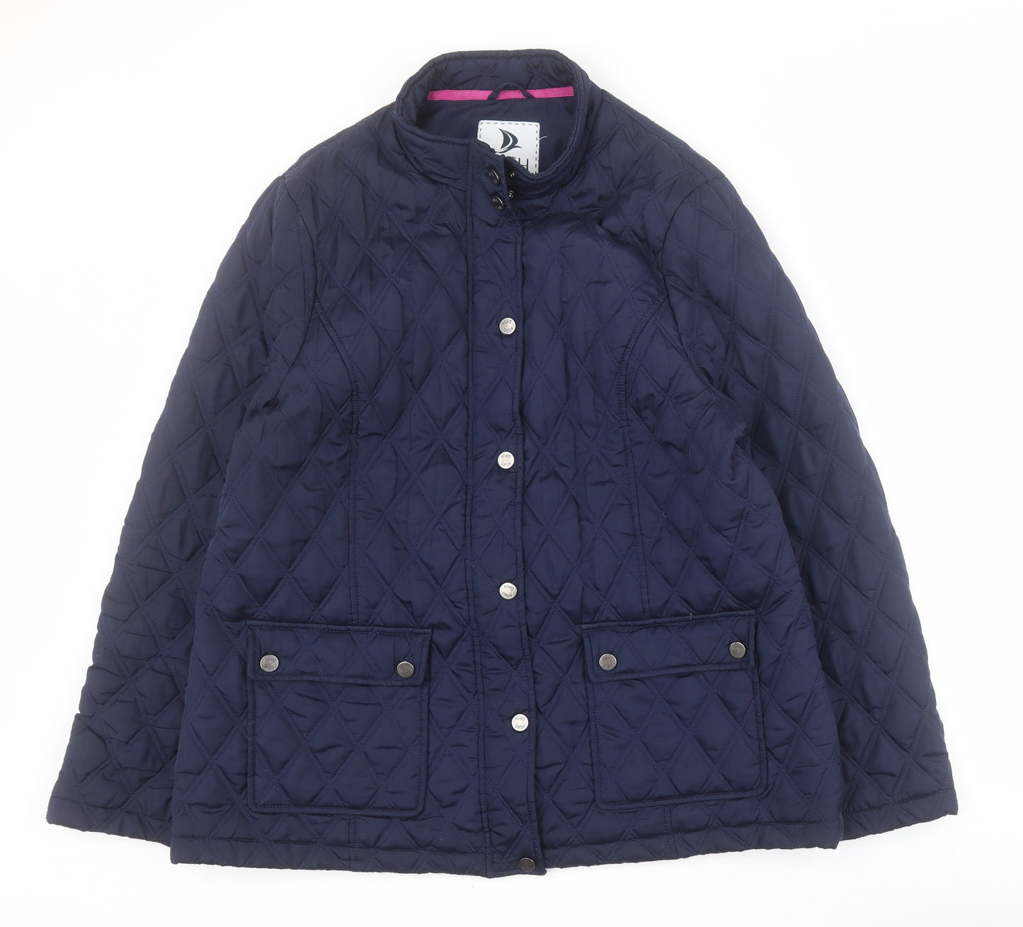 DASH Womens Blue   Quilted Coat Size 18  Zip