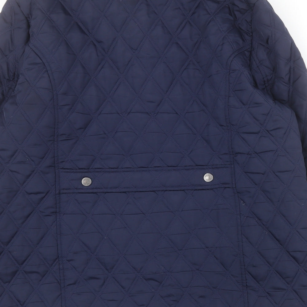 DASH Womens Blue   Quilted Coat Size 18  Zip