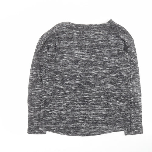 Aniston Womens Grey Round Neck  Viscose Pullover Jumper Size 10   - Moments