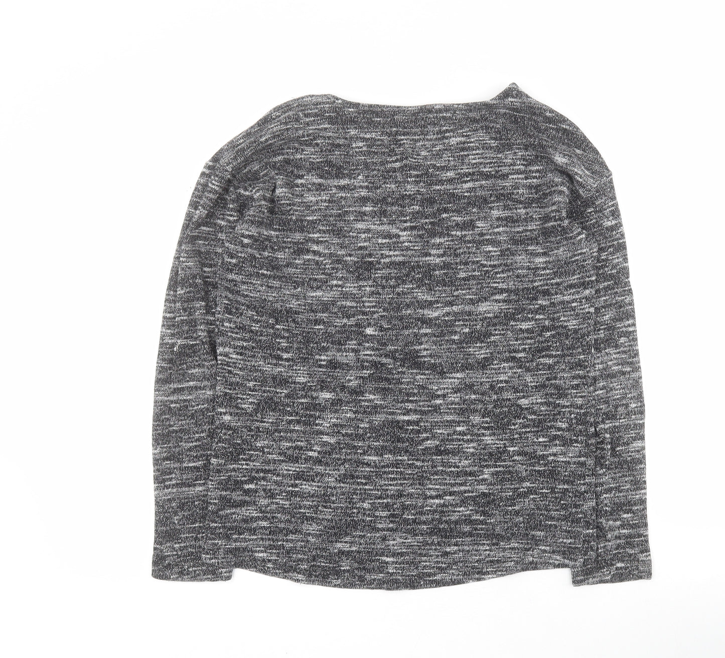 Aniston Womens Grey Round Neck  Viscose Pullover Jumper Size 10   - Moments