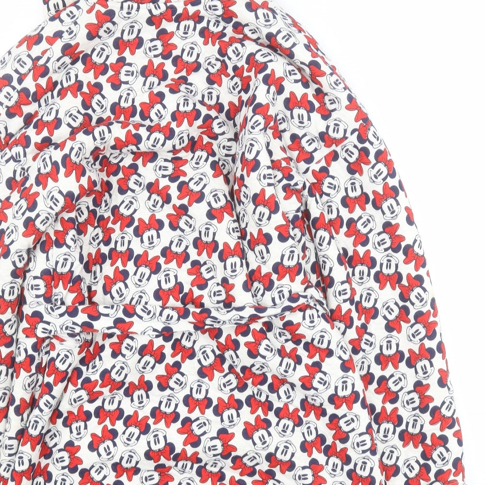Marks and Spencer Womens Multicoloured Solid Polyester Top Robe Size 8  Tie - Minnie Mouse