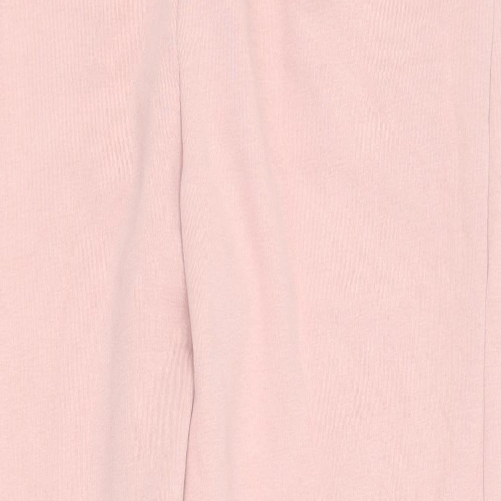 ASOS Womens Pink  Cotton Jogger Trousers Size 8 L25 in Regular Drawstring