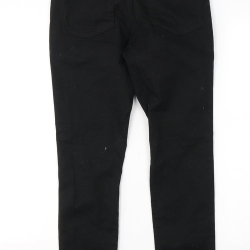 New Look Womens Black  Cotton Skinny Jeans Size 30 in L30 in Regular Button