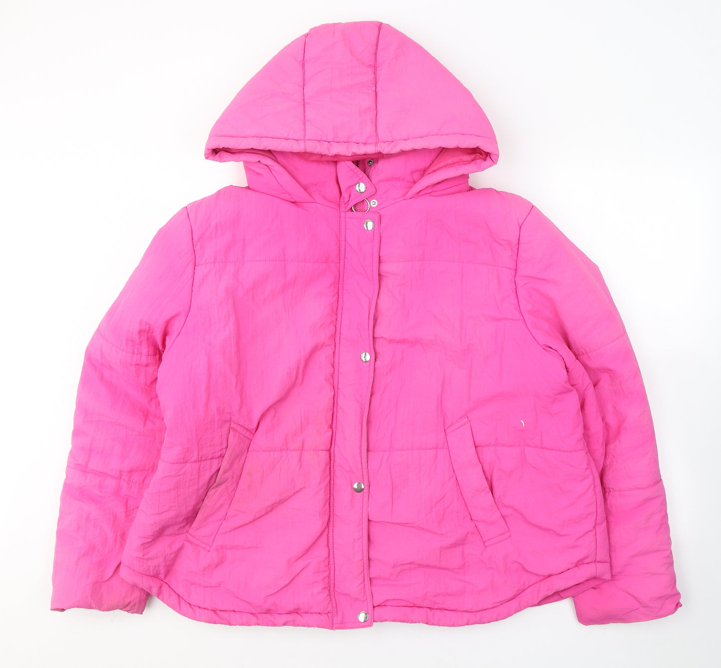 TU Womens Pink   Puffer Jacket Coat Size 22  Zip