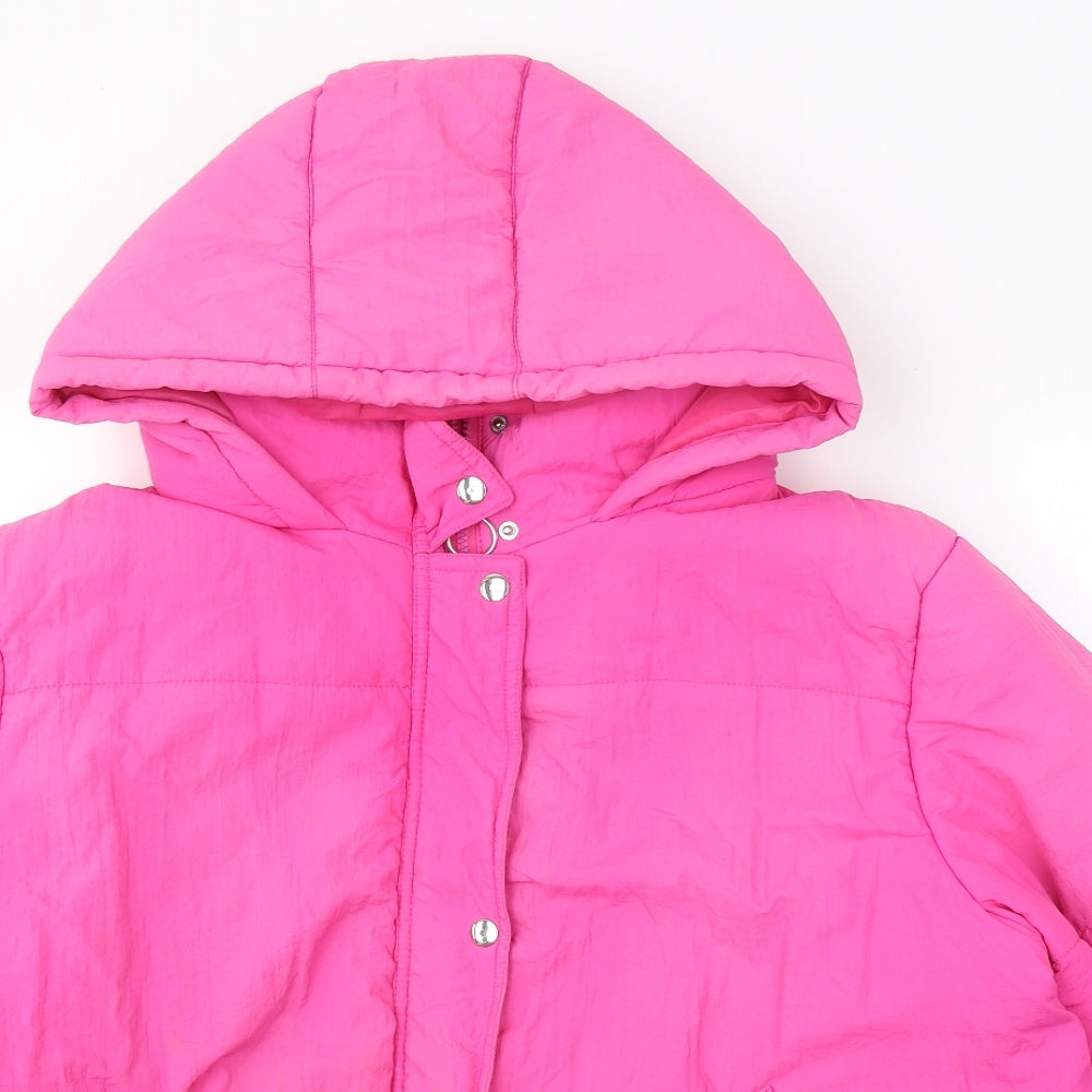 TU Womens Pink   Puffer Jacket Coat Size 22  Zip