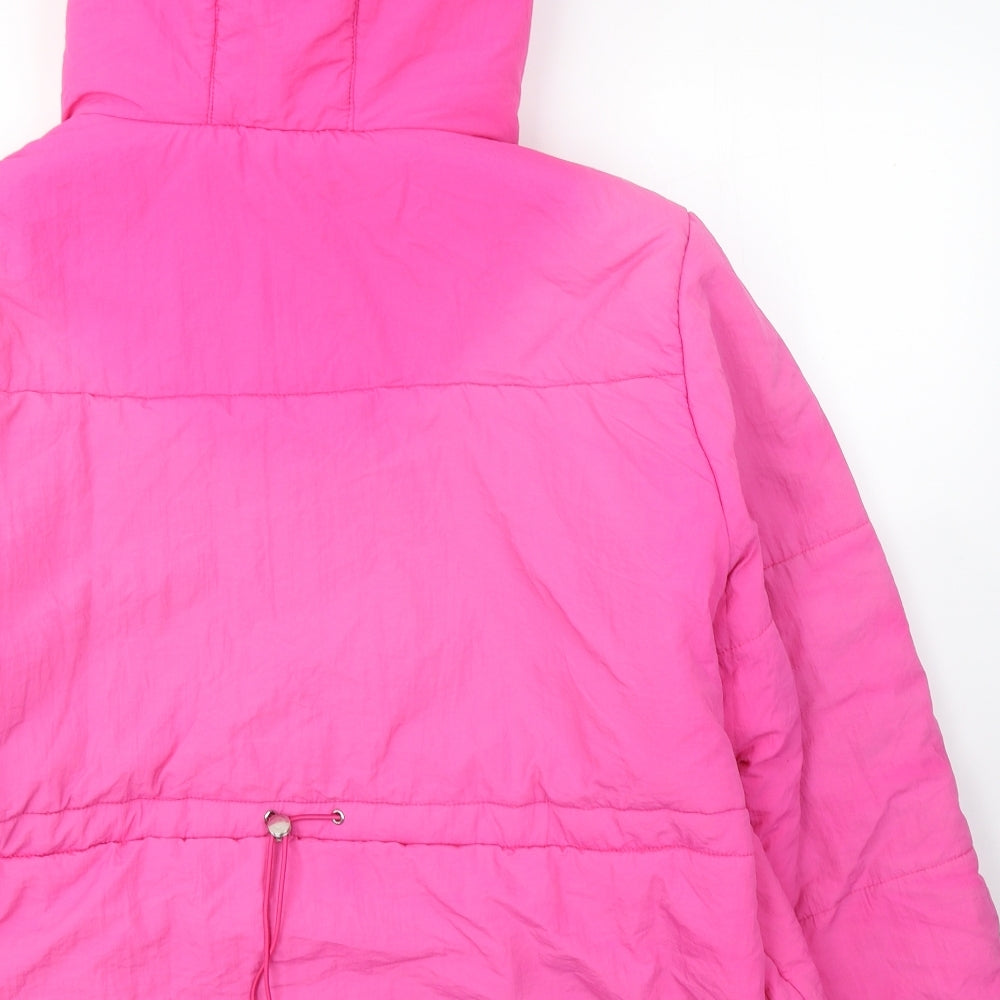 TU Womens Pink   Puffer Jacket Coat Size 22  Zip