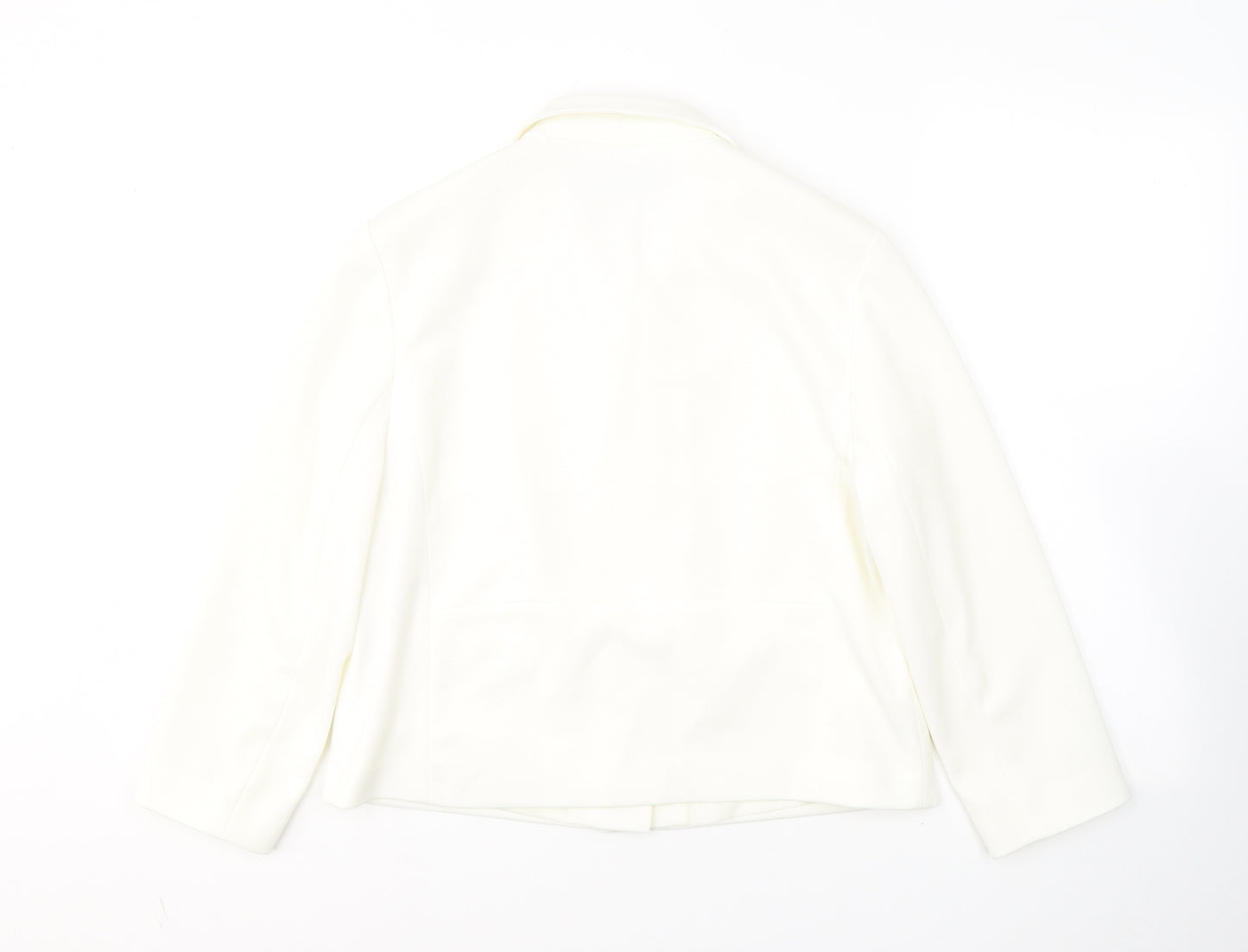 Dorothy Perkins Womens White   Jacket Blazer Size 14  Button