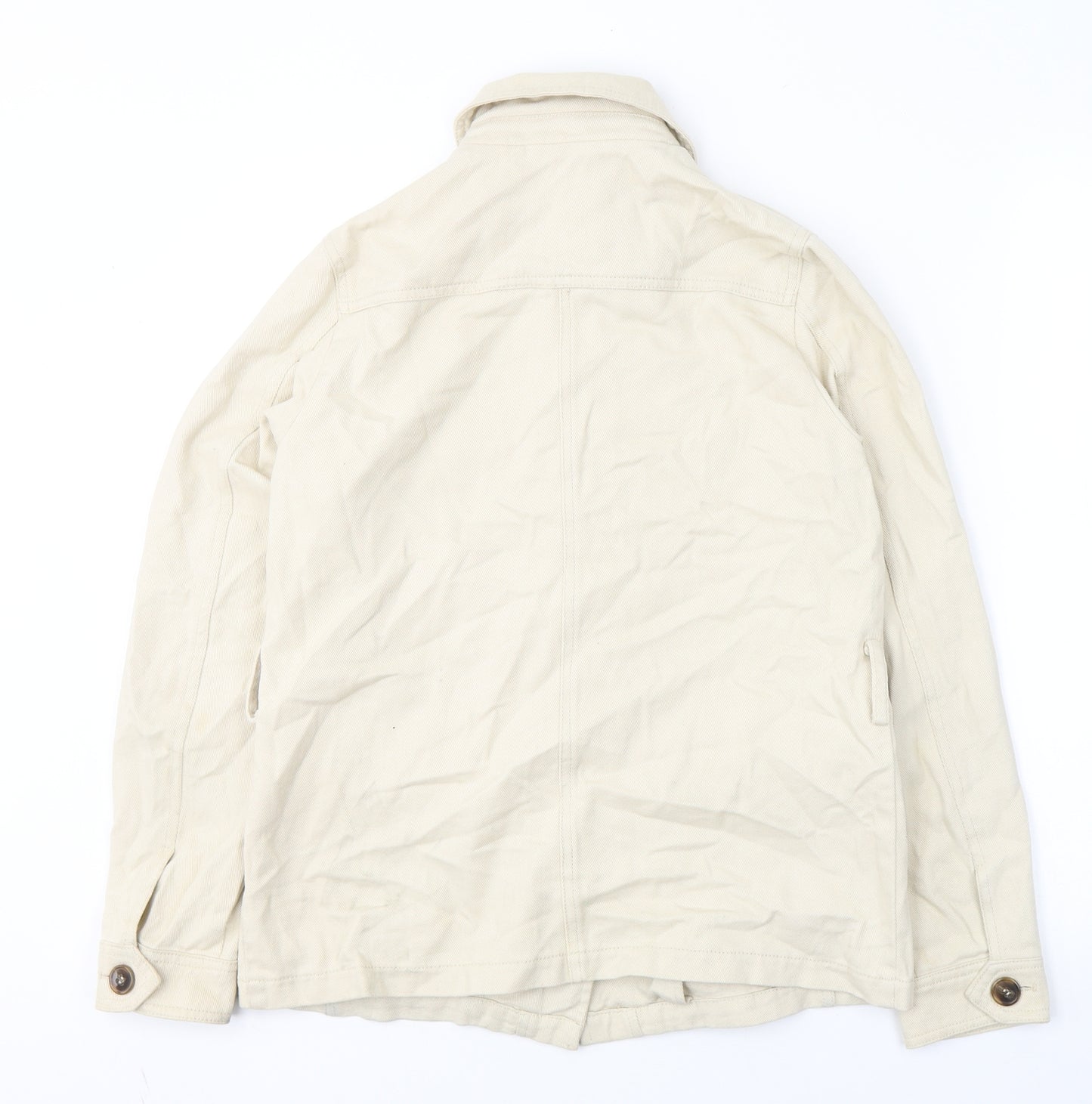 Primark Womens Beige   Jacket  Size 6  Button