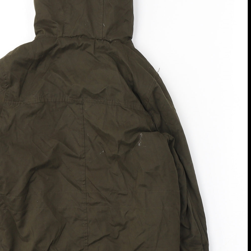 NEXT Boys Green   Jacket Coat Size 7 Years  Zip