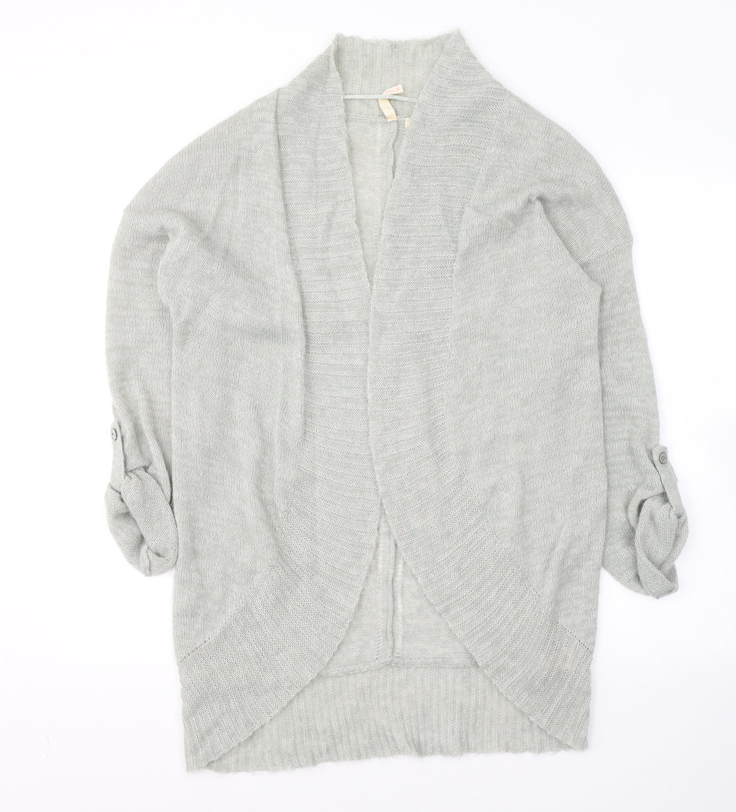 White Stuff Womens Green V-Neck  Acrylic Cardigan Jumper Size 10