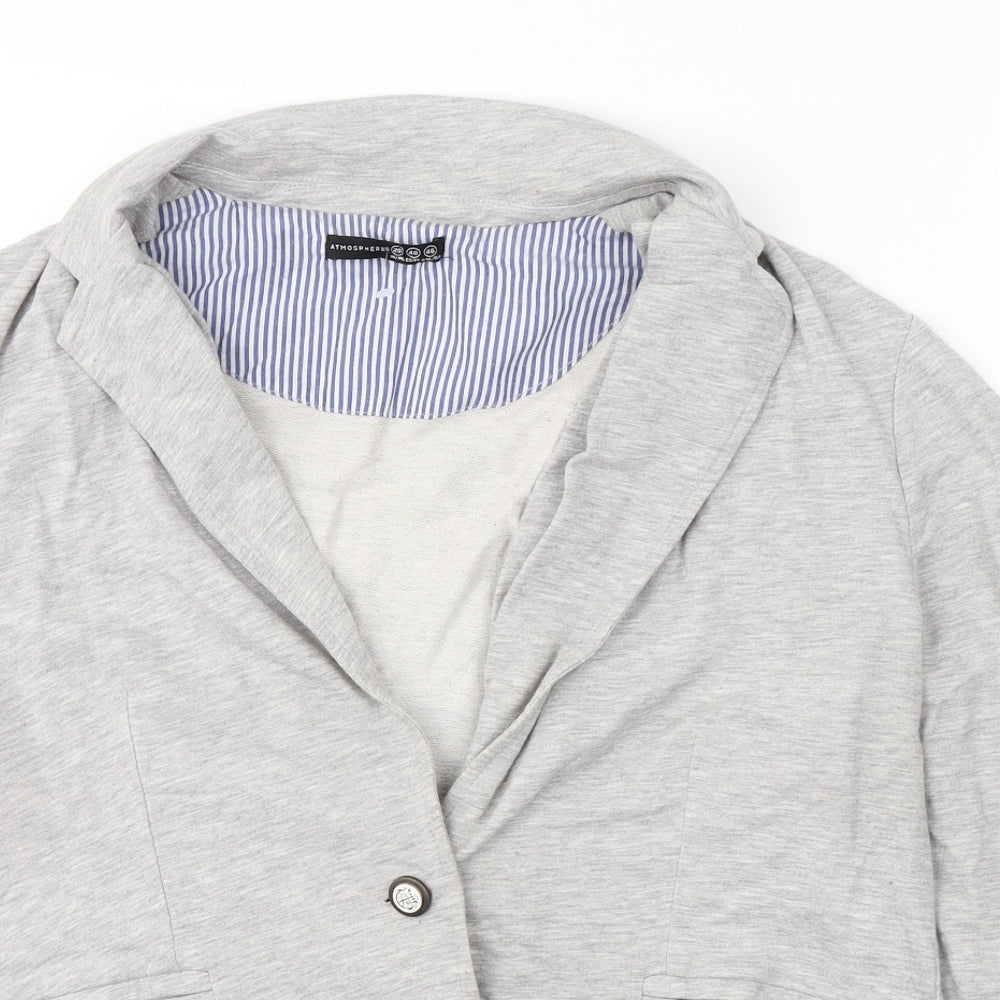 Atmosphere Womens Grey   Jacket Blazer Size 20  Button