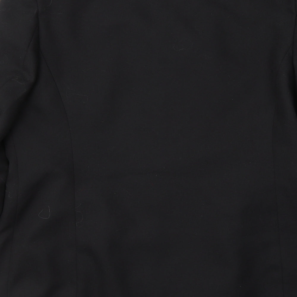Marks and Spencer Womens Black  Polyester Jacket Suit Jacket Size 18