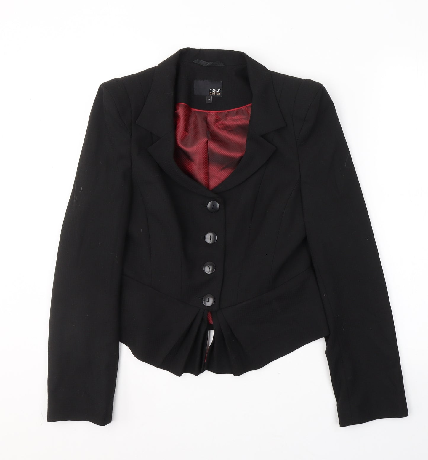 NEXT Womens Black   Jacket Blazer Size 12  Button